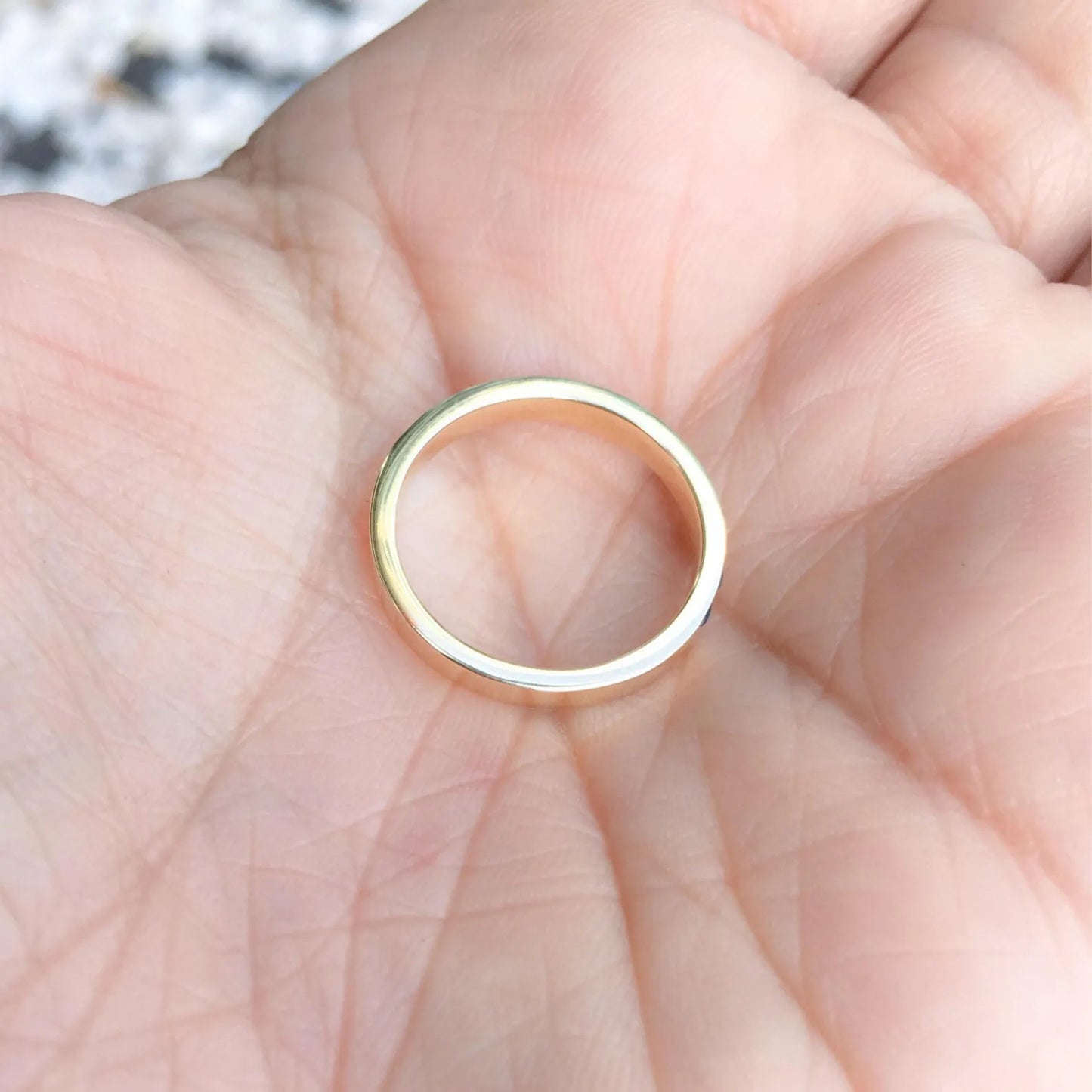 Blue Sapphire Band/ 2.5mm Channel Pave Half Eternity Stacking Ring/ Bright Cut Blue Sapphire Wedding Anniversary Ring/ September Birthstone