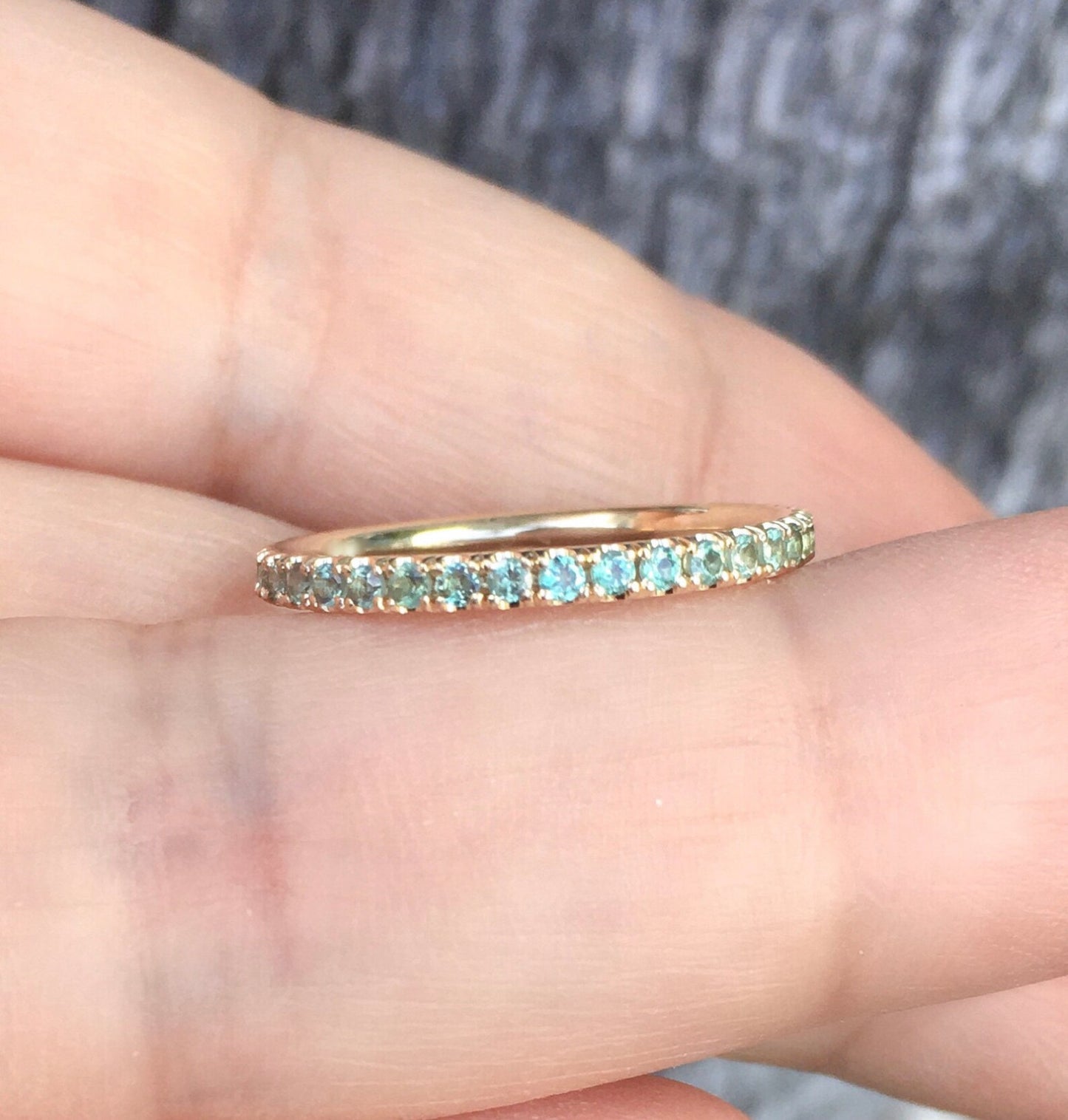 Reserved for Michael ONLY/ Opal Pave Band/ 1.8mm Full Eternity October Birthstone Ring