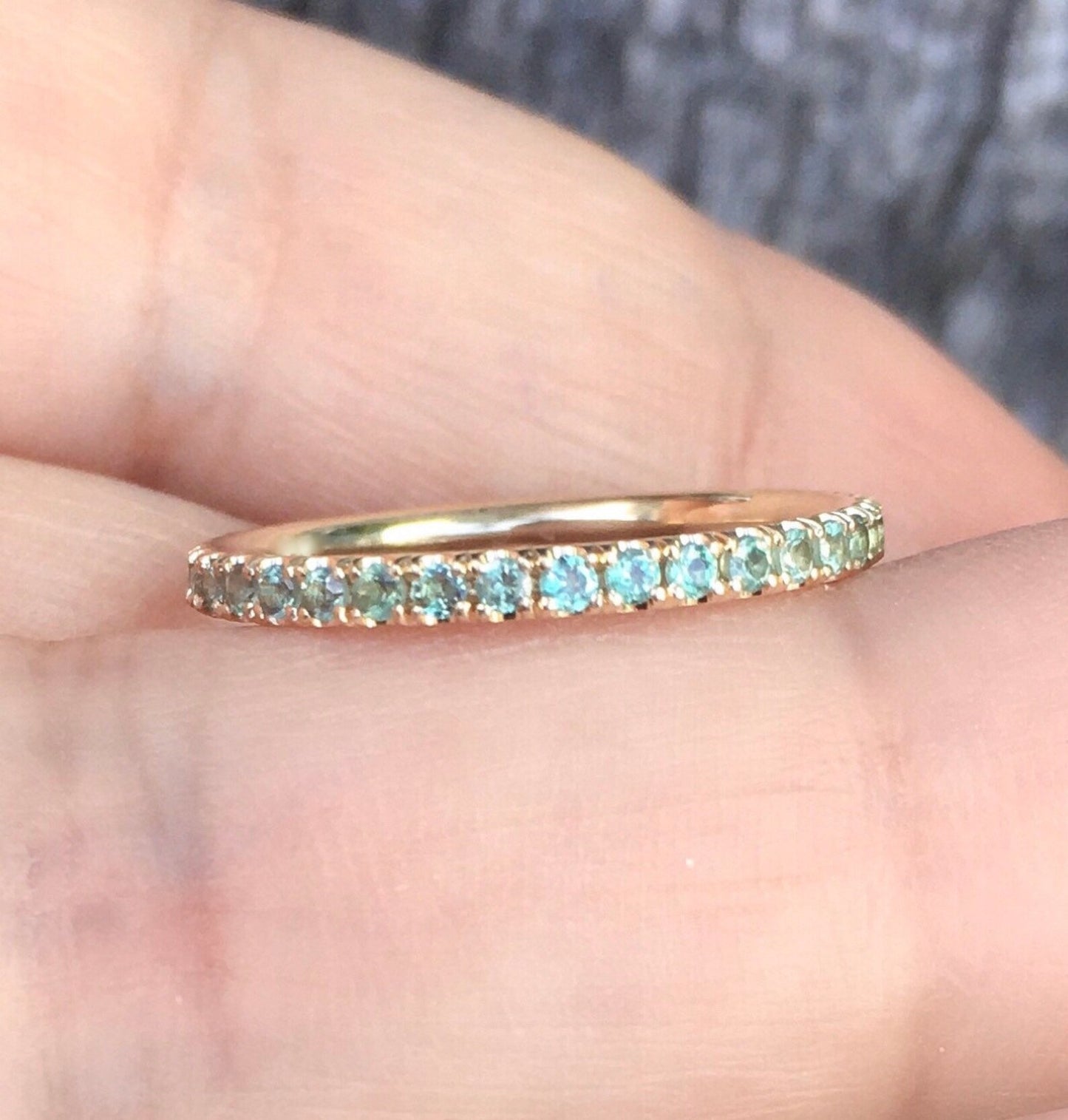 Reserved for Michael ONLY/ Opal Pave Band/ 1.8mm Full Eternity October Birthstone Ring