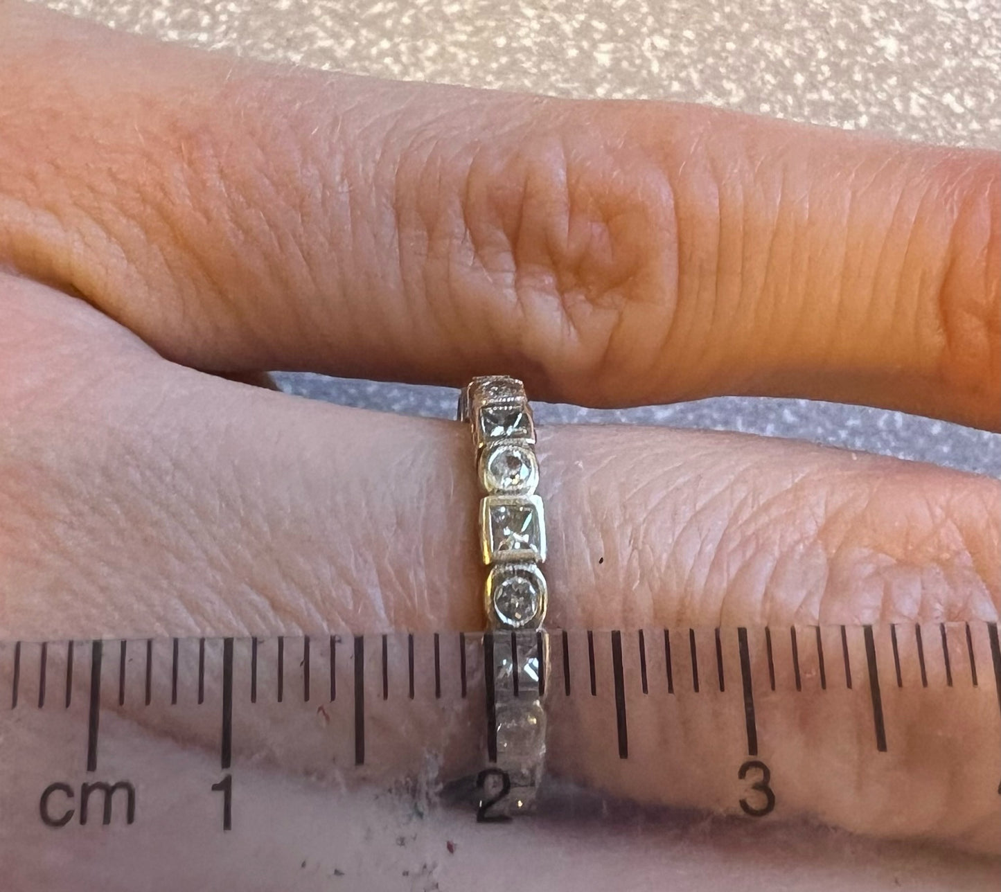 Reserved for Emily ONLY/ Bezel Set London Blue Topaz Eternity Band