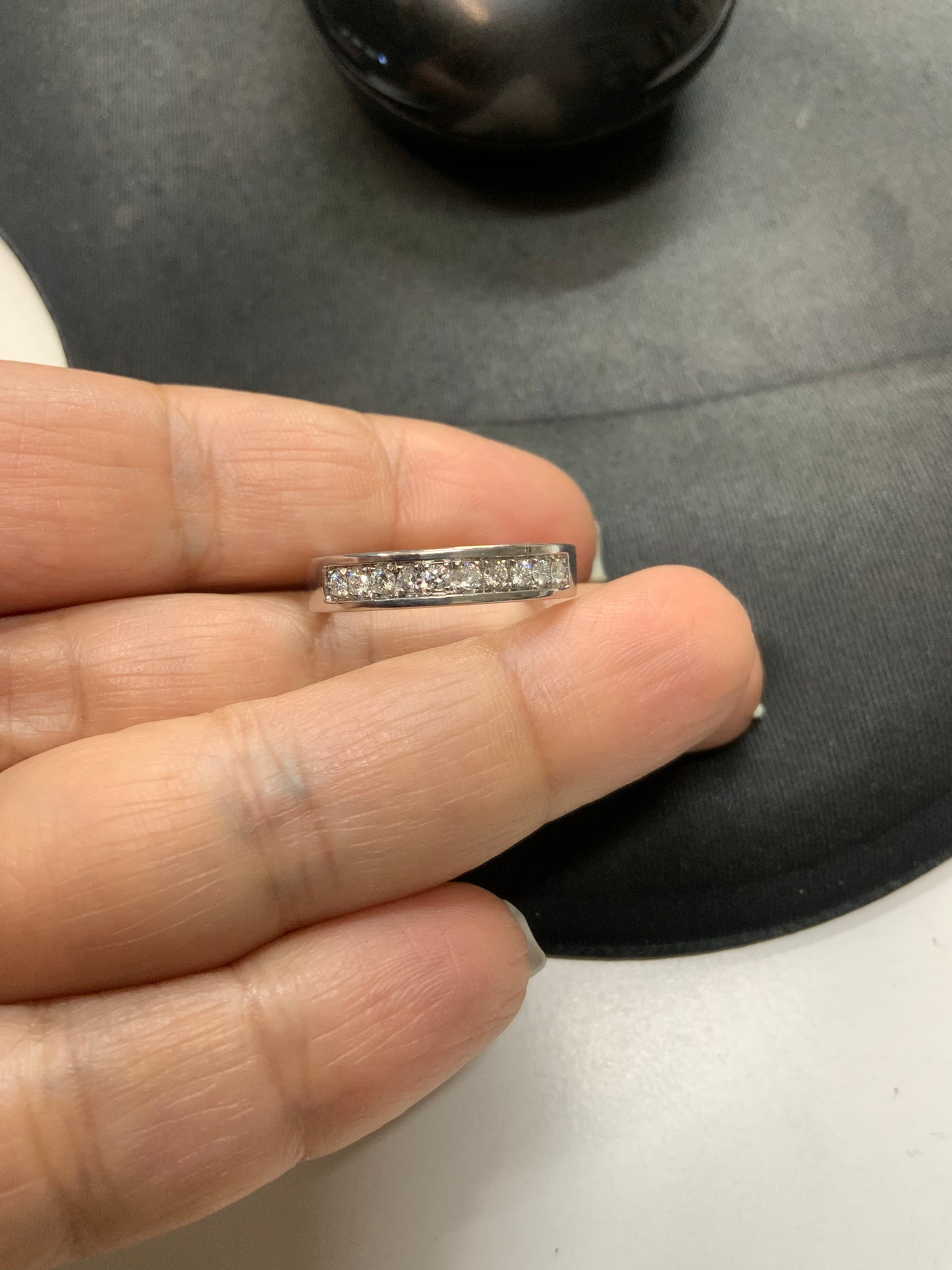 Reserved for Duyen ONLY/ 18K Natural Diamond Men's Wedding Band