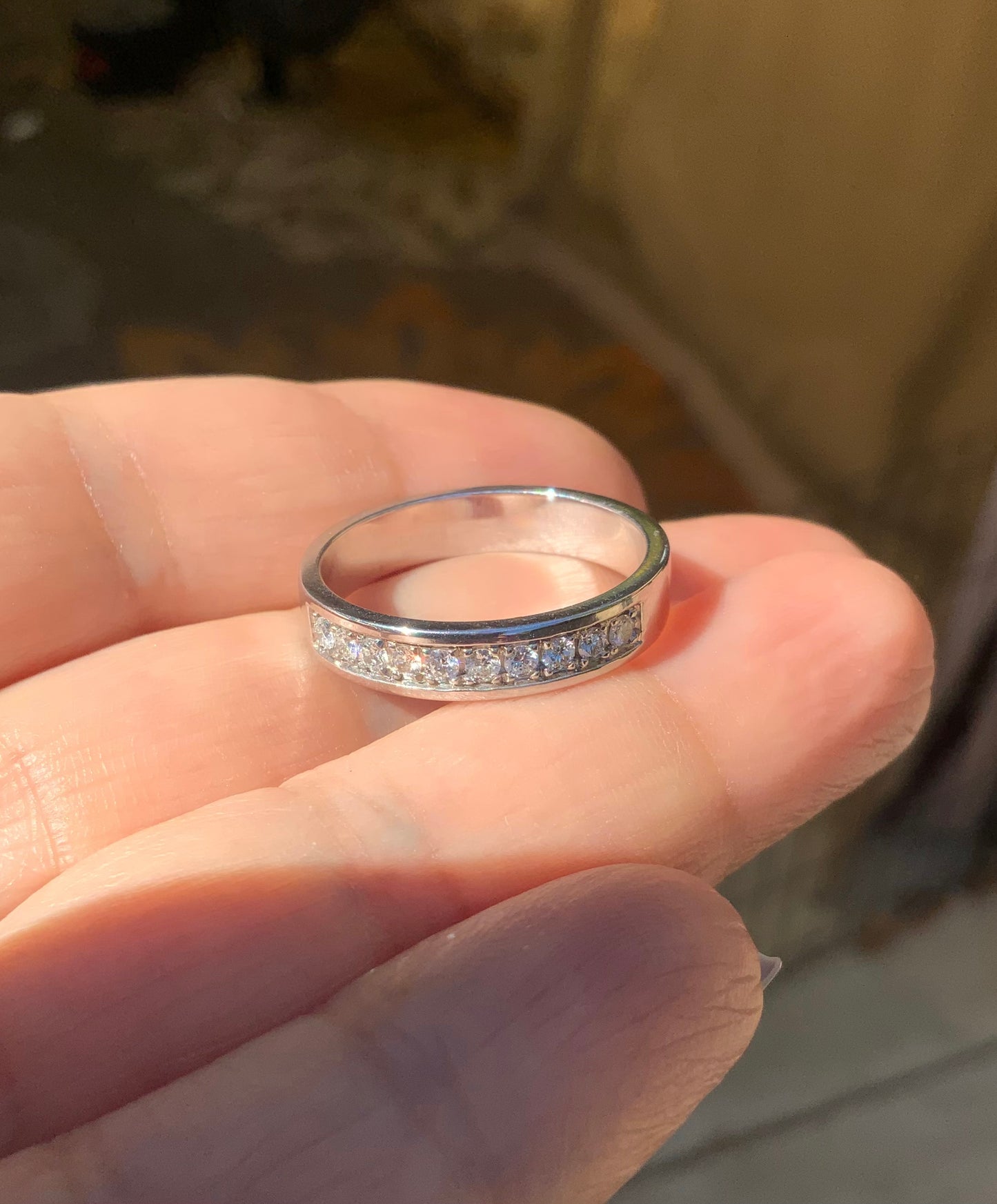 Reserved for Duyen ONLY/ 18K Natural Diamond Men's Wedding Band