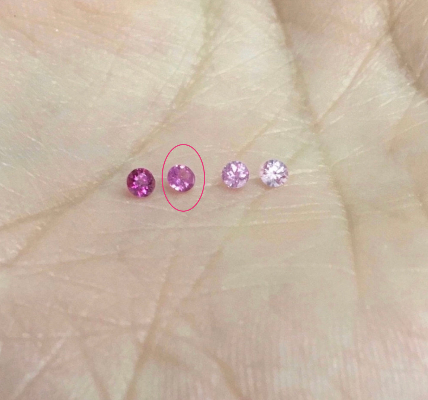 Reserved for Rixie/ Pink Sapphire Floating Bubble Band