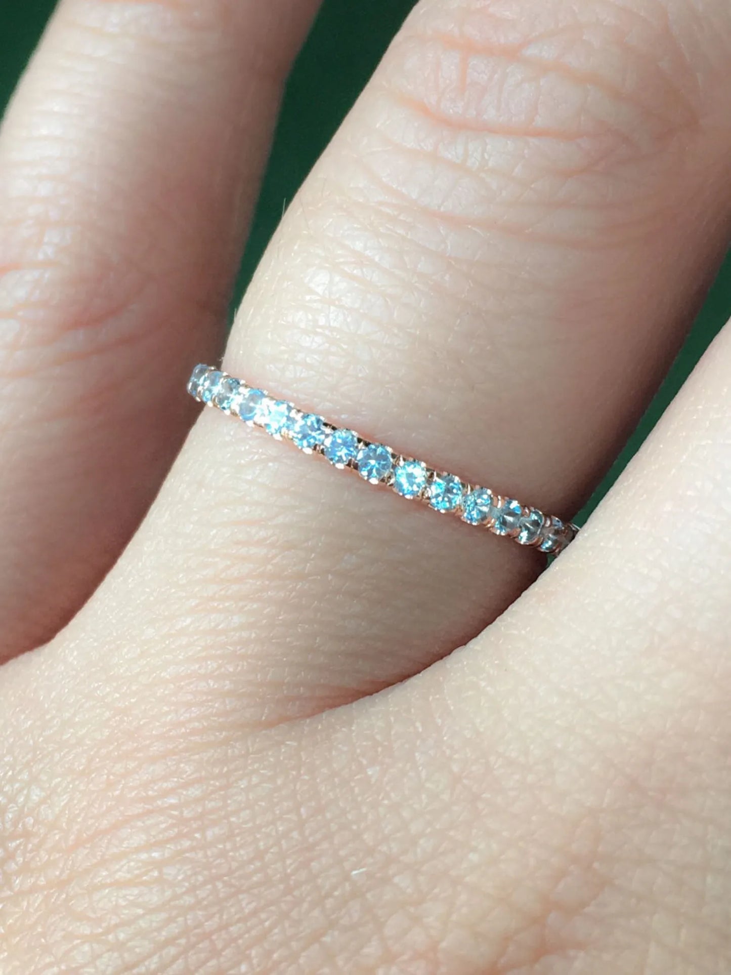 Reserved for Timur ONLY/ 2mm Pave Set 7-stone Band