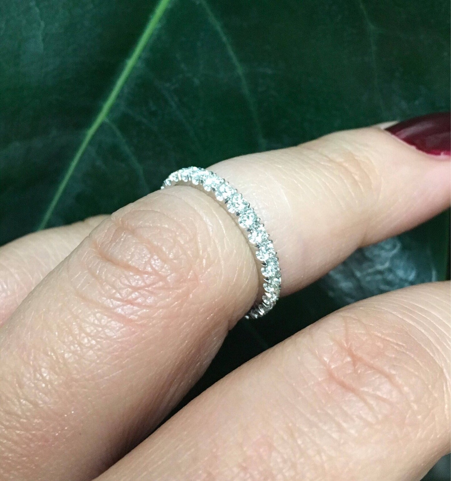 Reserved for Phuong ONLY/ 14K 3mm Pave Band with 12 Natural Diamonds