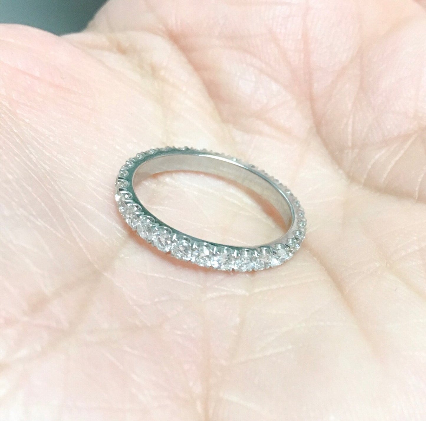 Reserved for Phuong ONLY/ 14K 3mm Pave Band with 12 Natural Diamonds
