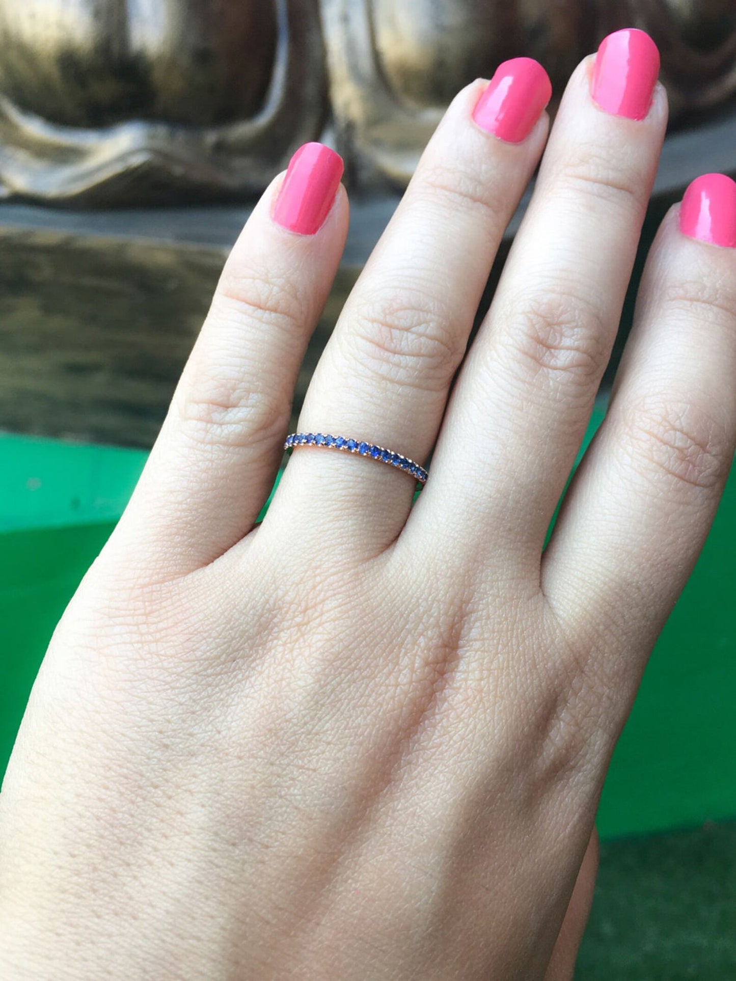 Reserved for Wendy ONLY/ 14KY Pave Diamond Eternity Band