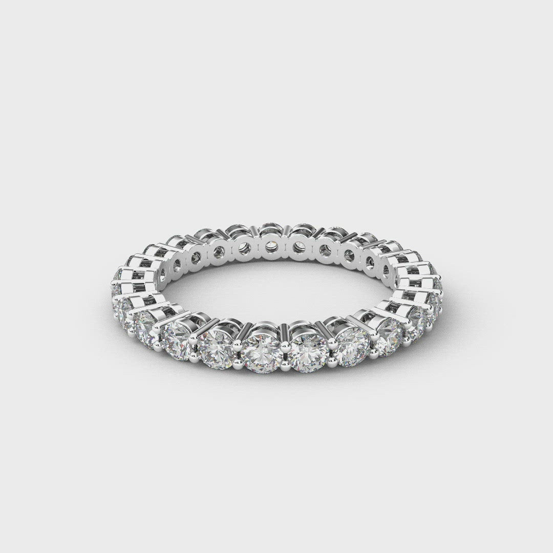 Lab created diamond 2025 eternity band