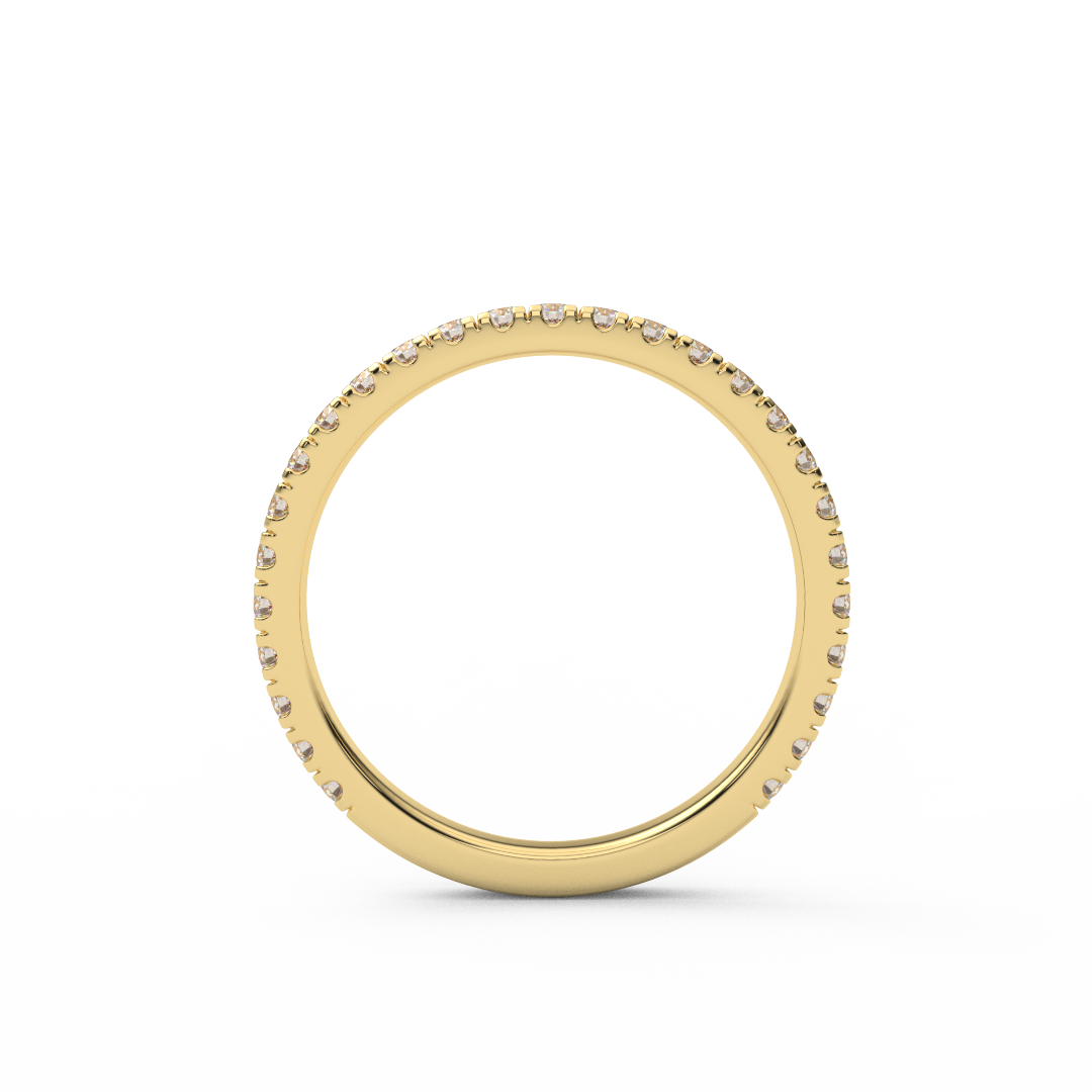 2mm 3/4 Eternity Lab Grown Diamond Pave Band