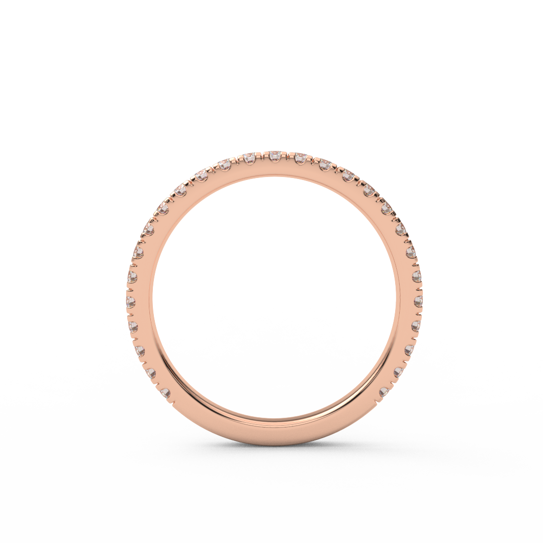 2mm 3/4 Eternity Lab Grown Diamond Pave Band