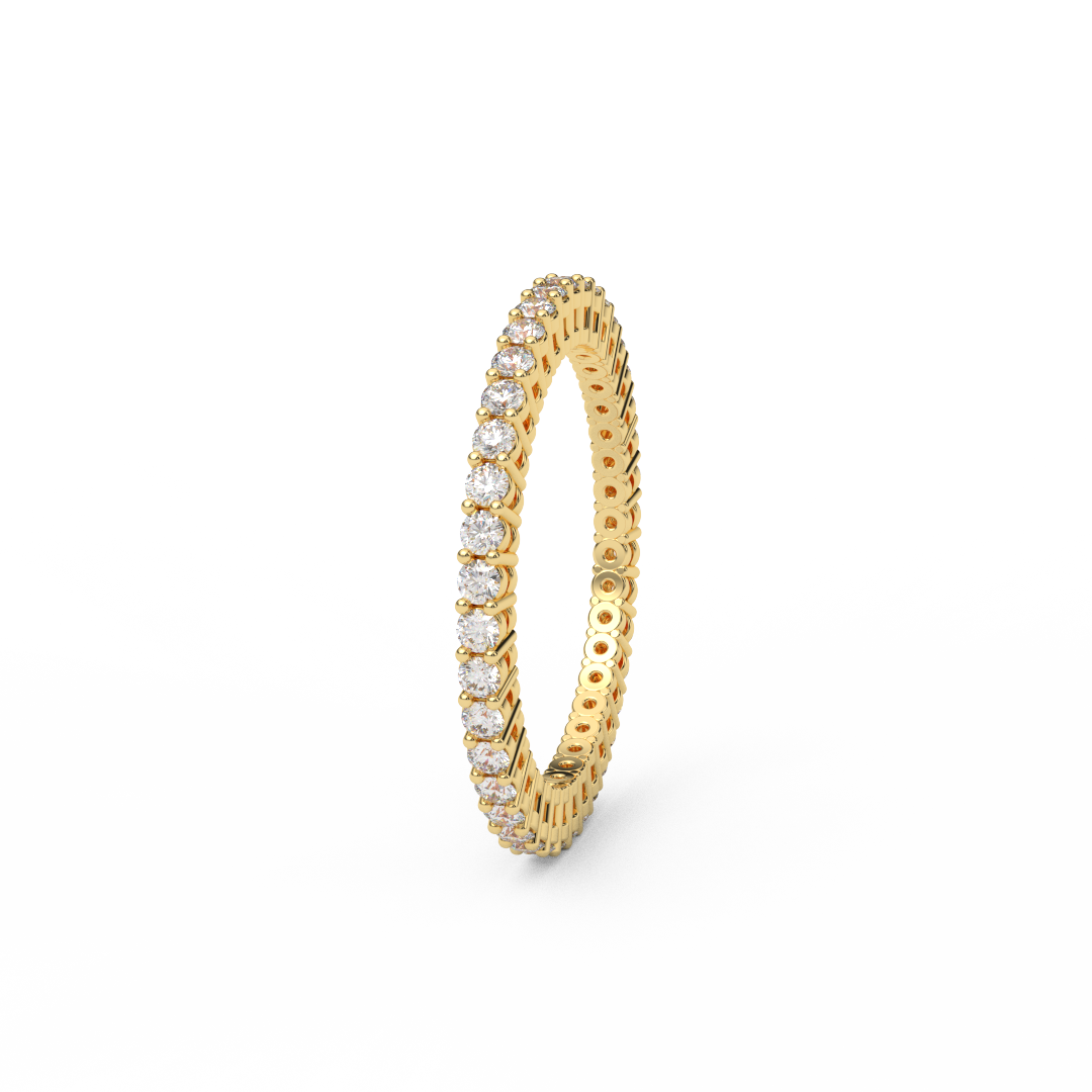 1.5mm Lab Grown Full Eternity Diamond Band