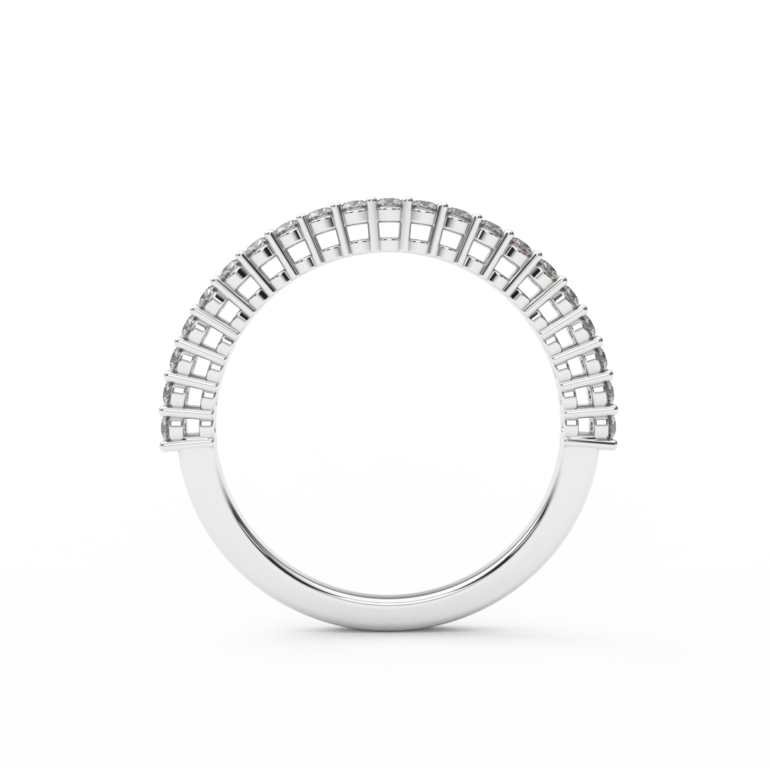 1.5mm Half Eternity Lab Grown Diamond Ring