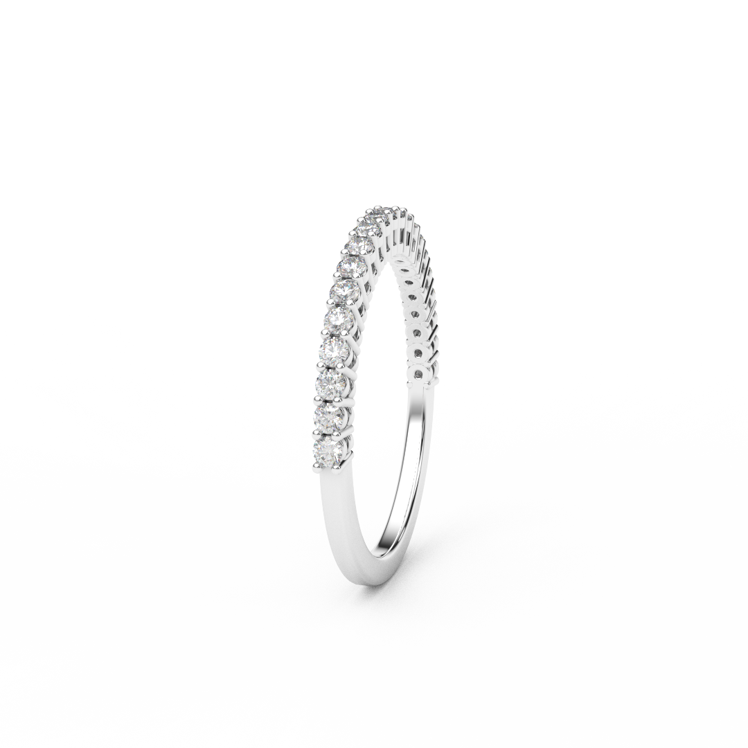 1.5mm Half Eternity Lab Grown Diamond Ring