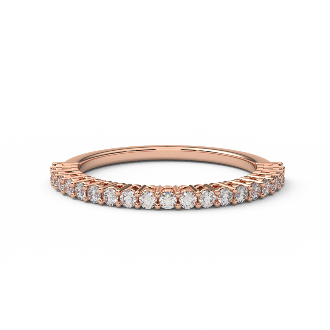 1.5mm Half Eternity Lab Grown Diamond Ring