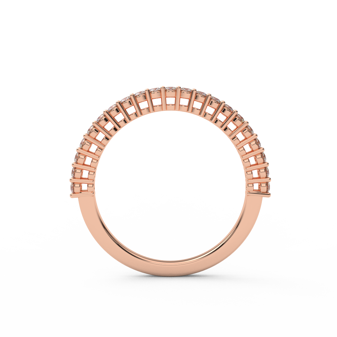 1.5mm Half Eternity Lab Grown Diamond Ring
