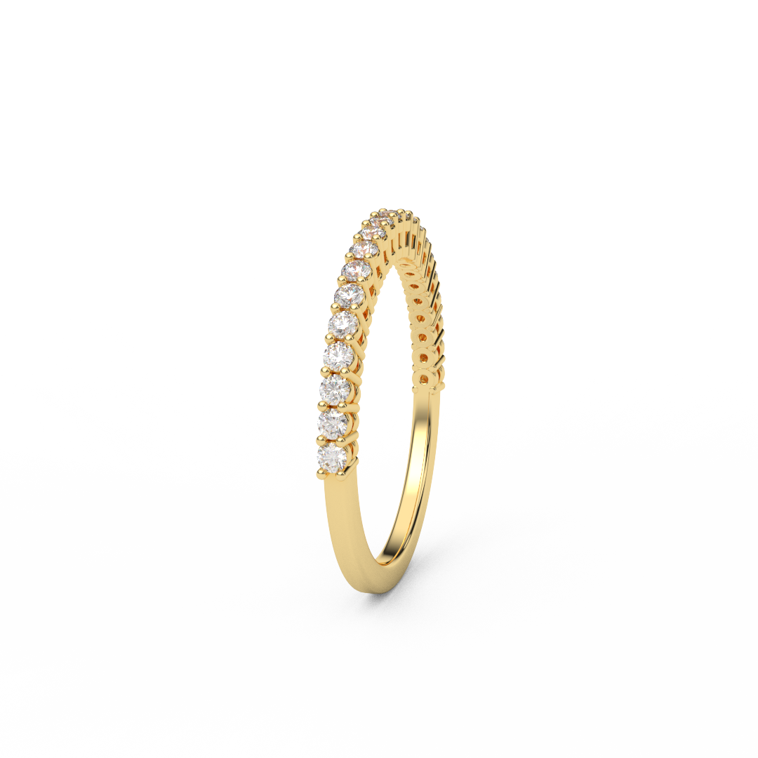 1.5mm Half Eternity Lab Grown Diamond Ring