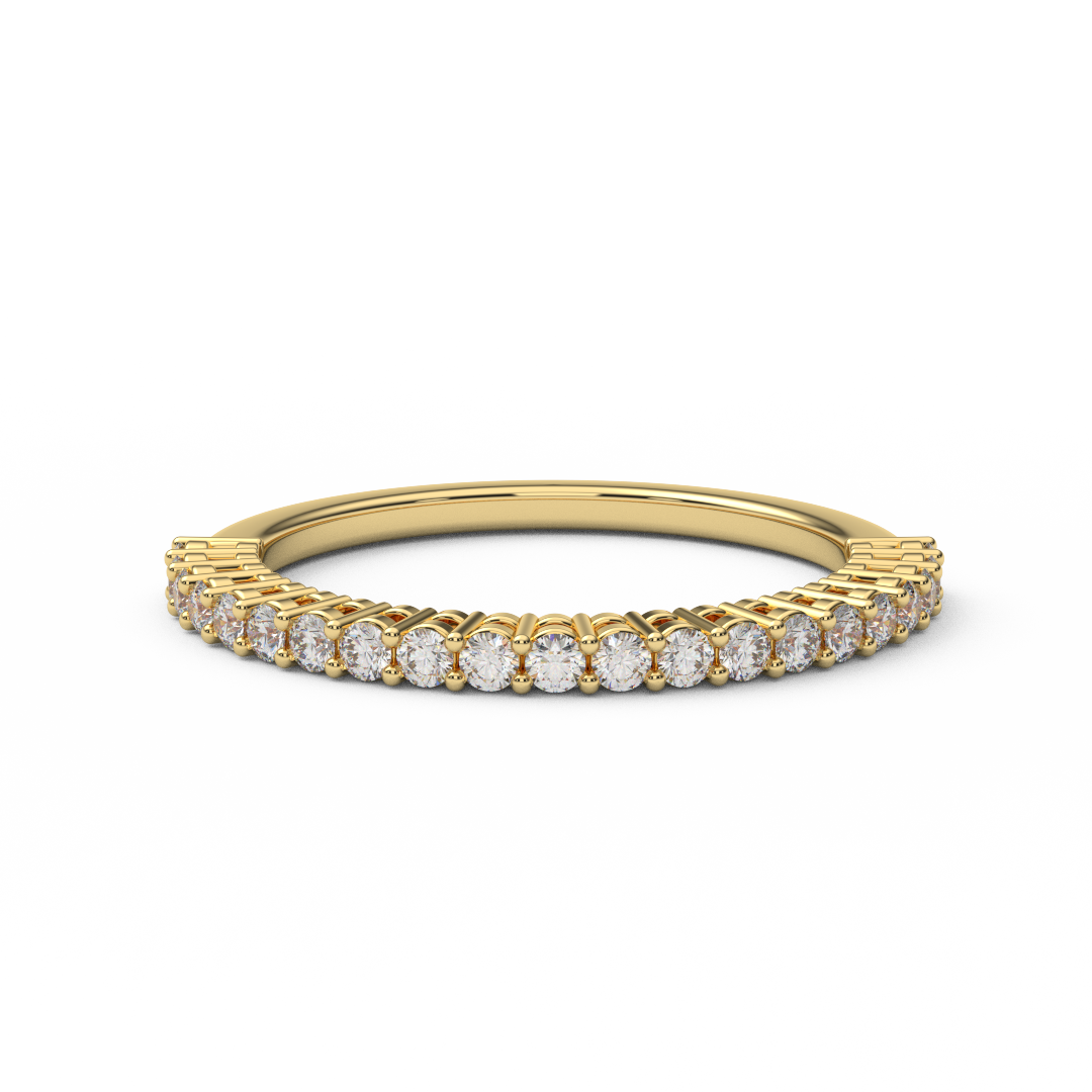 1.5mm Half Eternity Lab Grown Diamond Ring