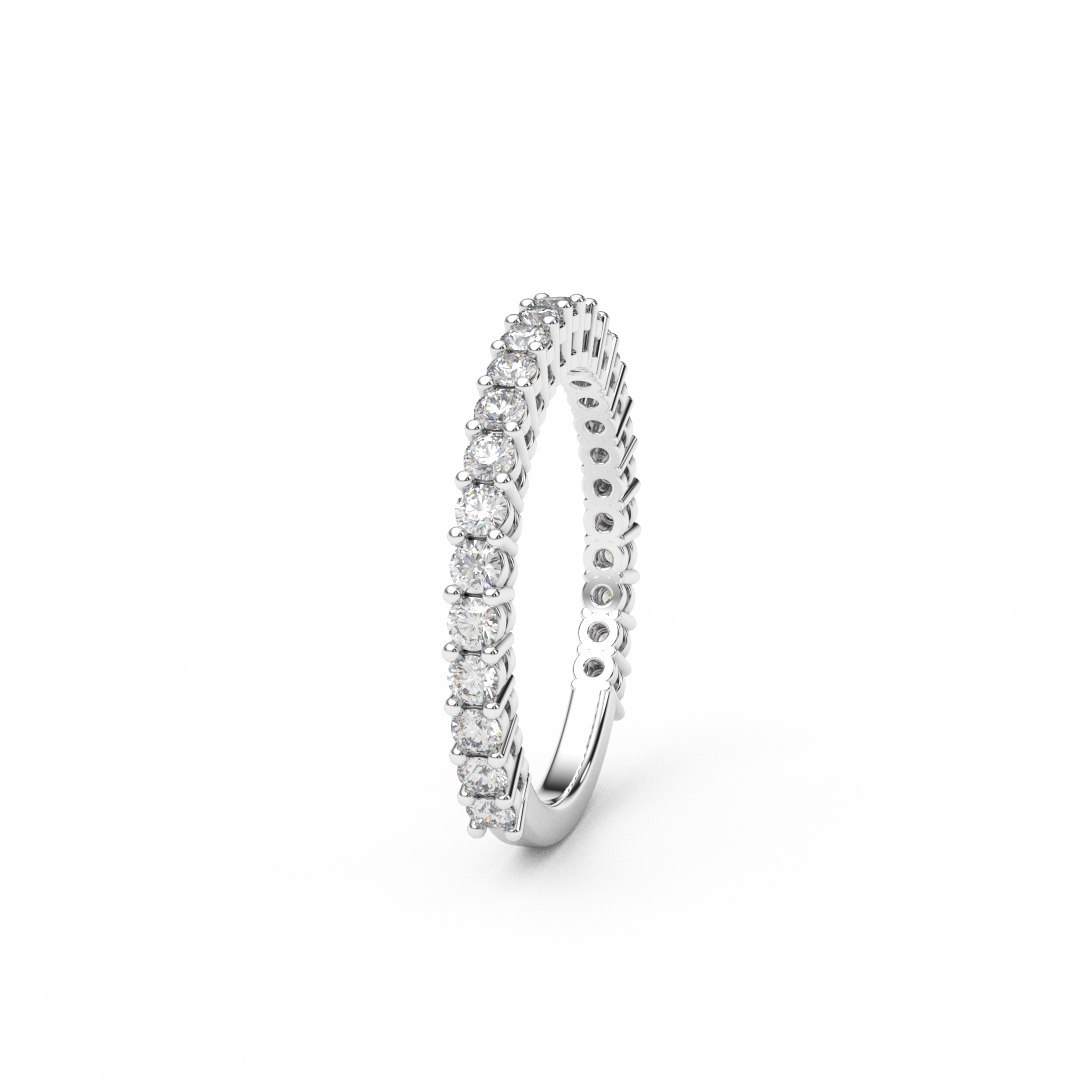 1.8mm Lab Grown Diamond 3/4 Eternity Ring