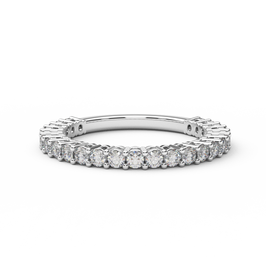 1.8mm Lab Grown Diamond 3/4 Eternity Ring