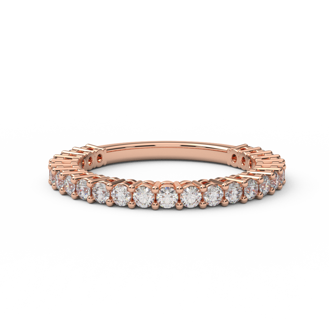 1.8mm Lab Grown Diamond 3/4 Eternity Ring