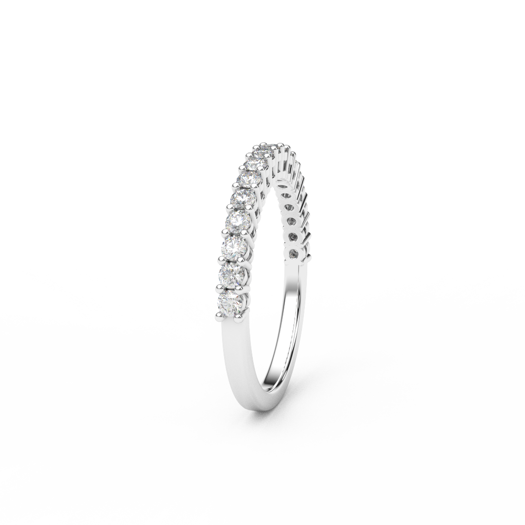 1.8mm Half Eternity Lab Grown Diamond Ring
