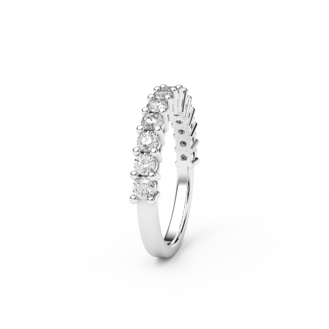 2.5mm Half Eternity Lab Grown Diamond Ring