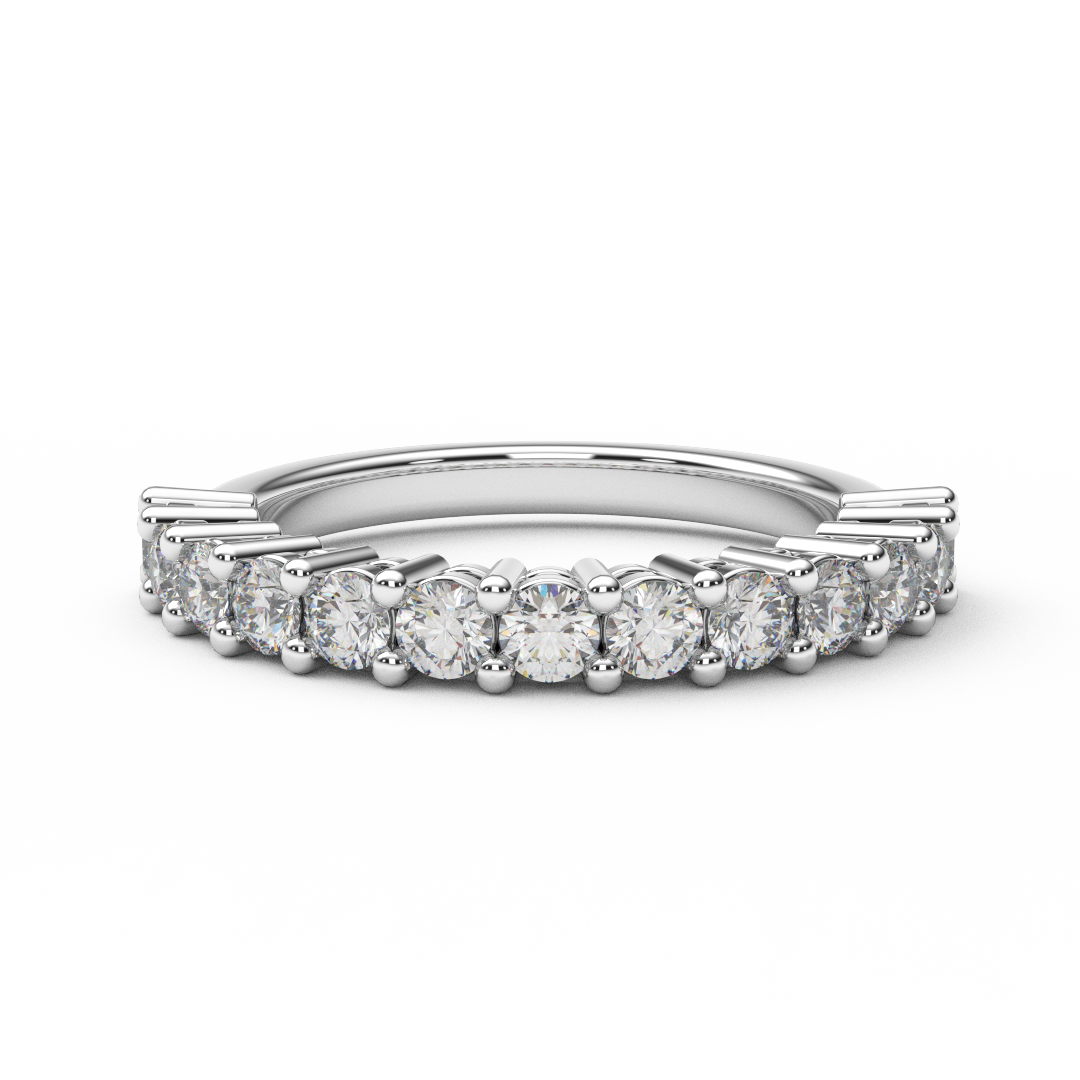 2.5mm Half Eternity Lab Grown Diamond Ring