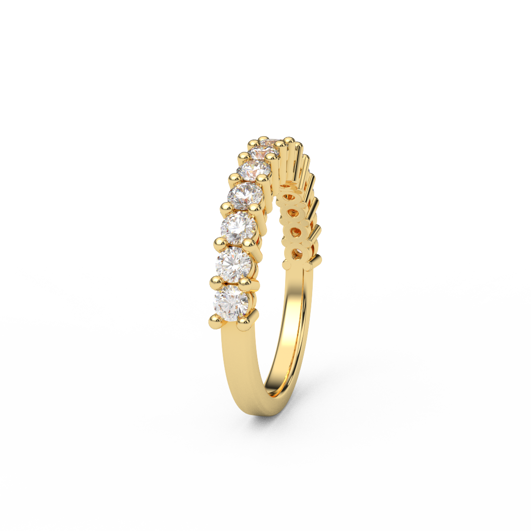 2.5mm Half Eternity Lab Grown Diamond Ring