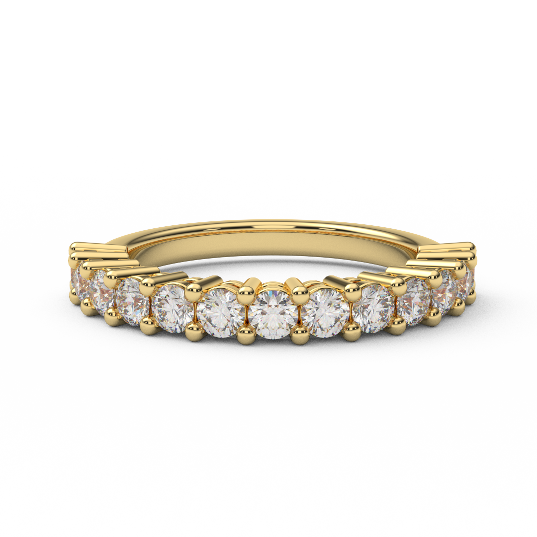2.5mm Half Eternity Lab Grown Diamond Ring