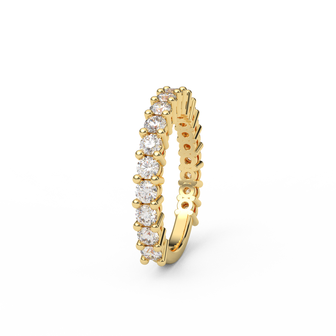 2.5mm 3/4 Eternity Lab Grown Diamond Ring