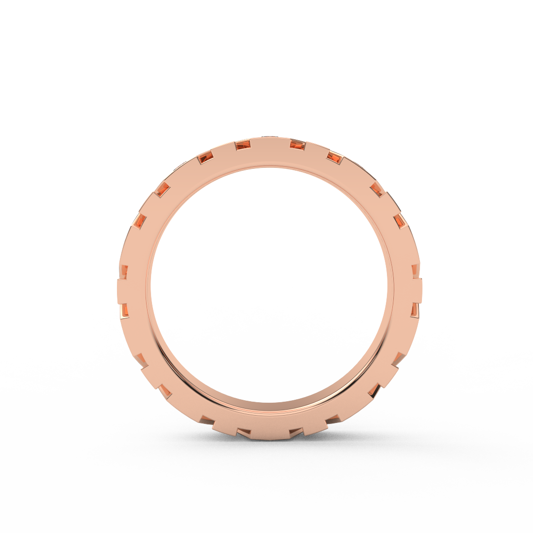 3mm XO Design Diamond Band