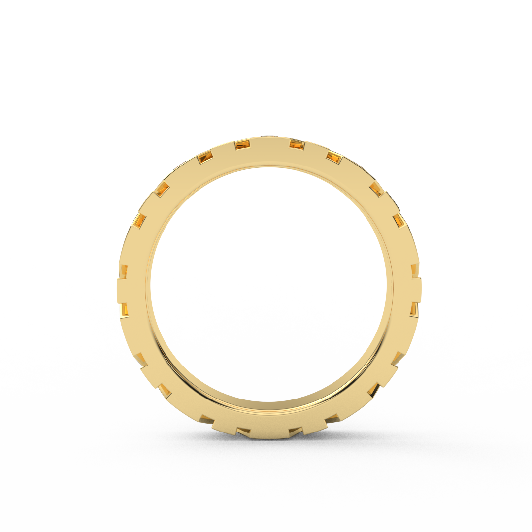 3mm XO Design Diamond Band