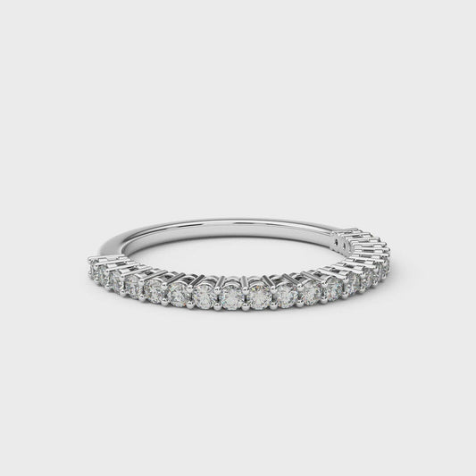 1.5mm Half Eternity Lab Grown Diamond Ring