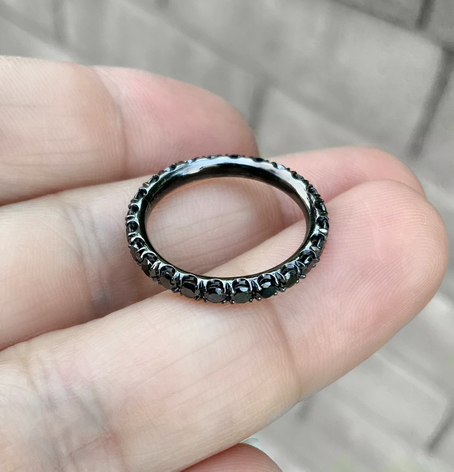 Reserved Listing for Michelle/ Pave Champagne Diamond Band/ 2.5mm Full Eternity