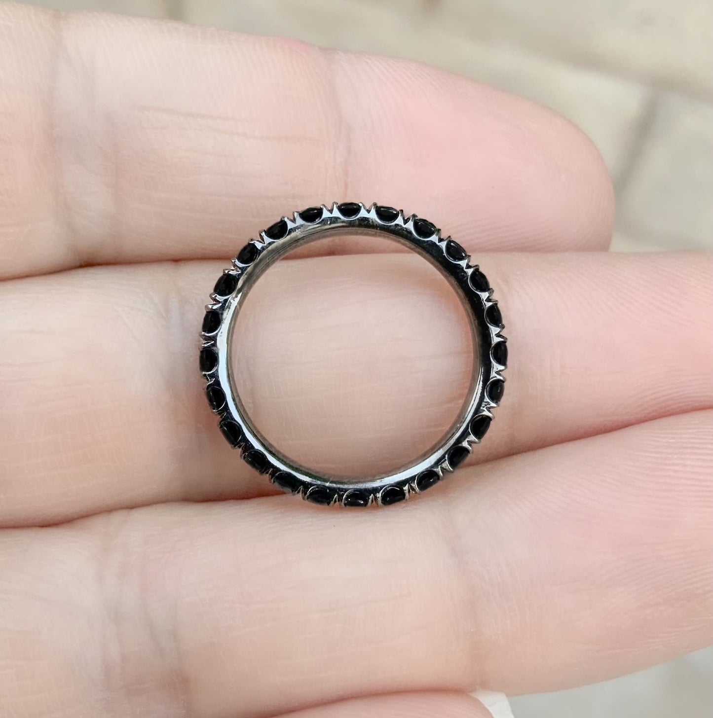 Reserved Listing for Michelle/ Pave Champagne Diamond Band/ 2.5mm Full Eternity
