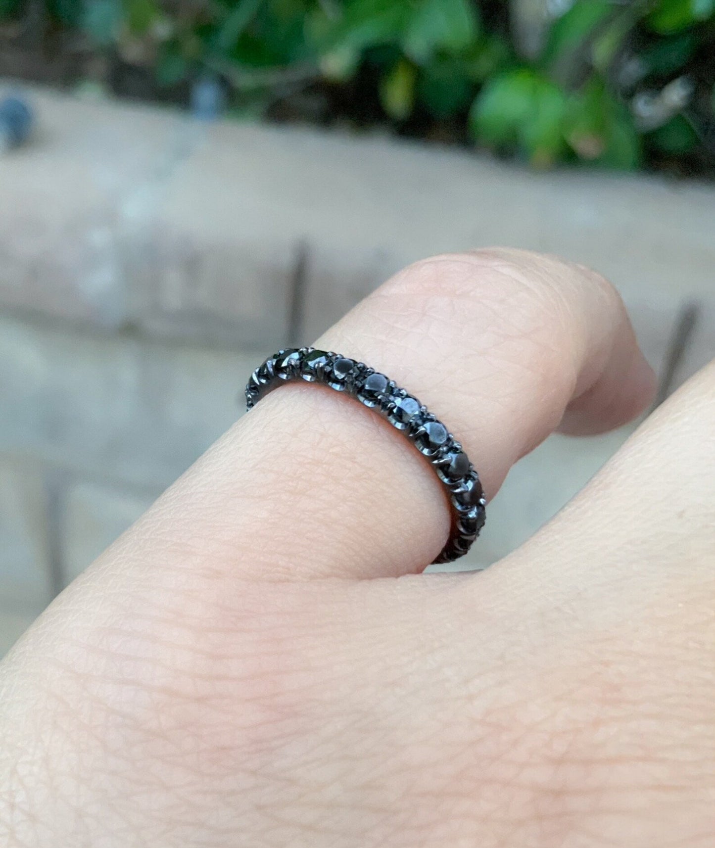 Reserved Listing for Michelle/ Pave Champagne Diamond Band/ 2.5mm Full Eternity