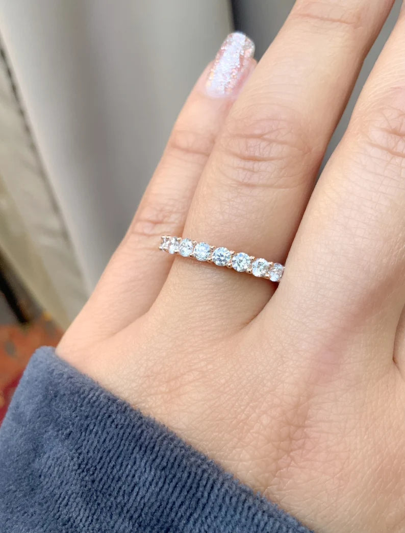 3mm Half Eternity Lab Grown Diamond Ring