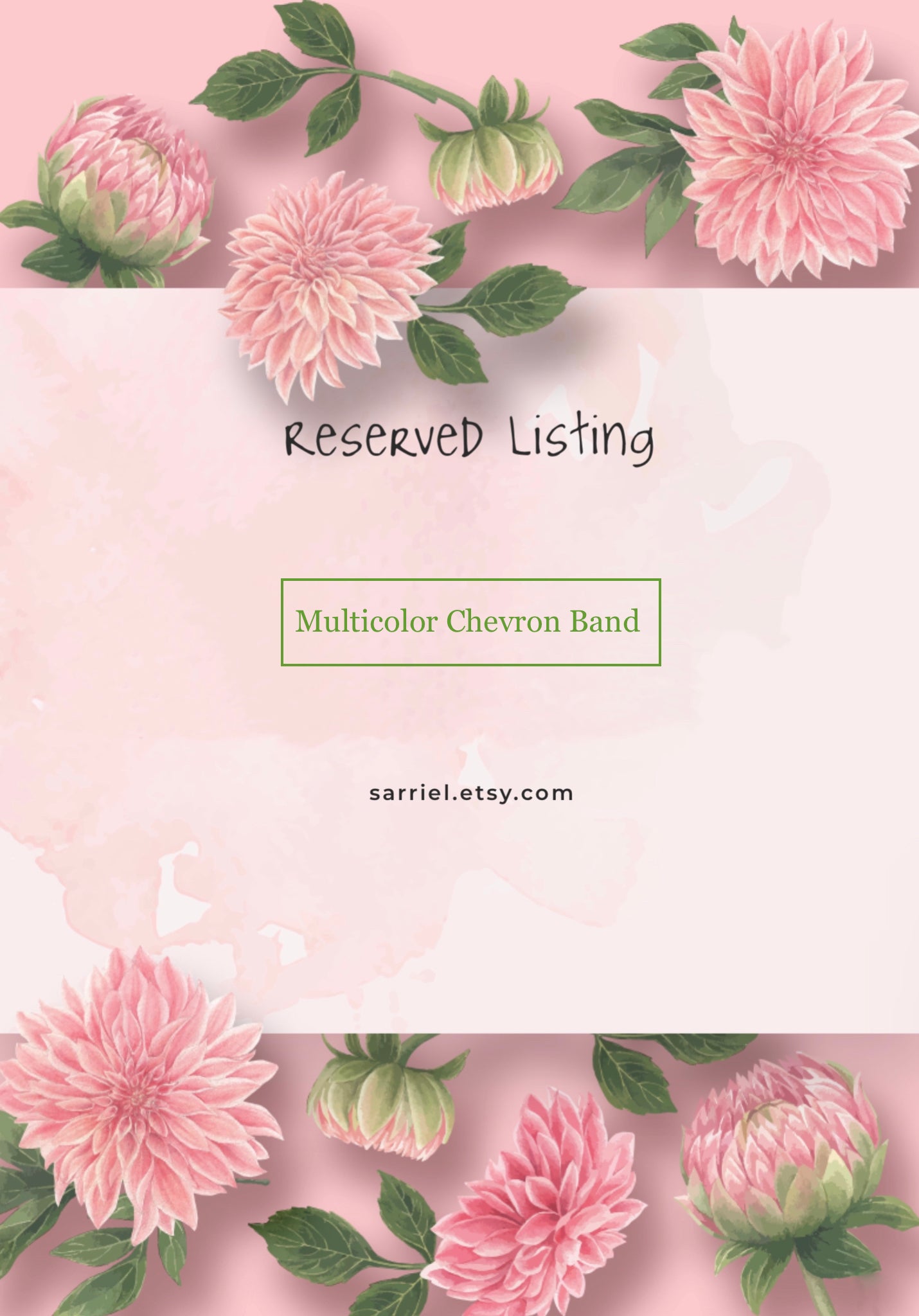 Reserved for Madeline ONLY/ Custom Matching Chevron Ring