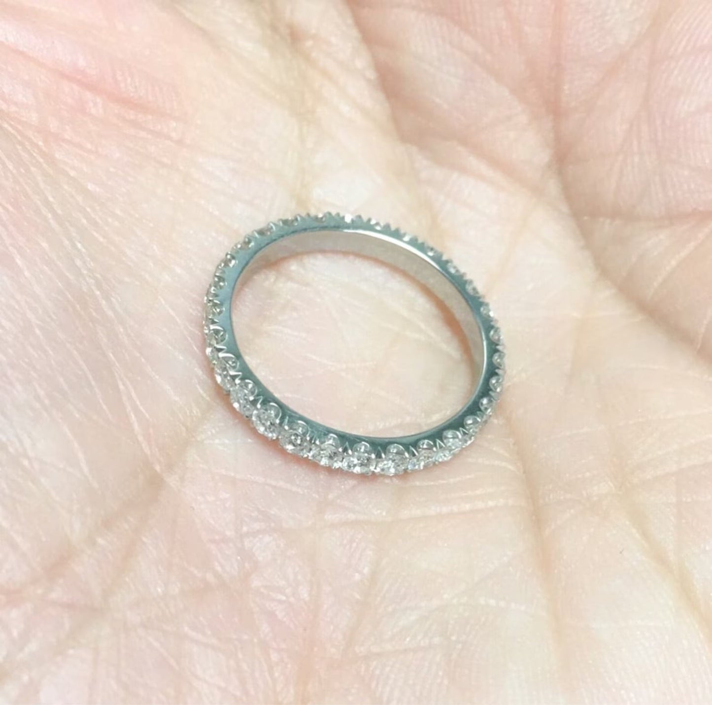 Reserved for Phuong ONLY/ 14K 3mm Pave Band with 12 Natural Diamonds