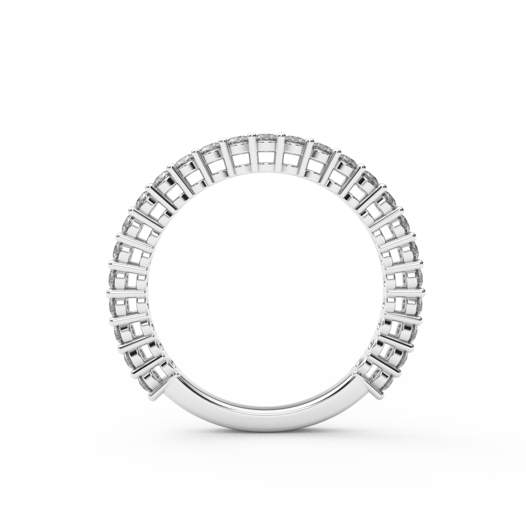 1.8mm Lab Grown Diamond 3/4 Eternity Ring