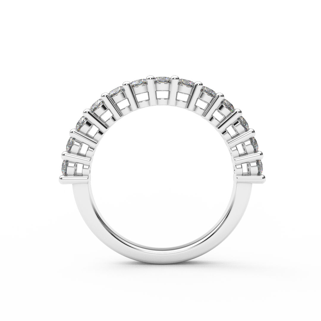 2.5mm Half Eternity Lab Grown Diamond Ring